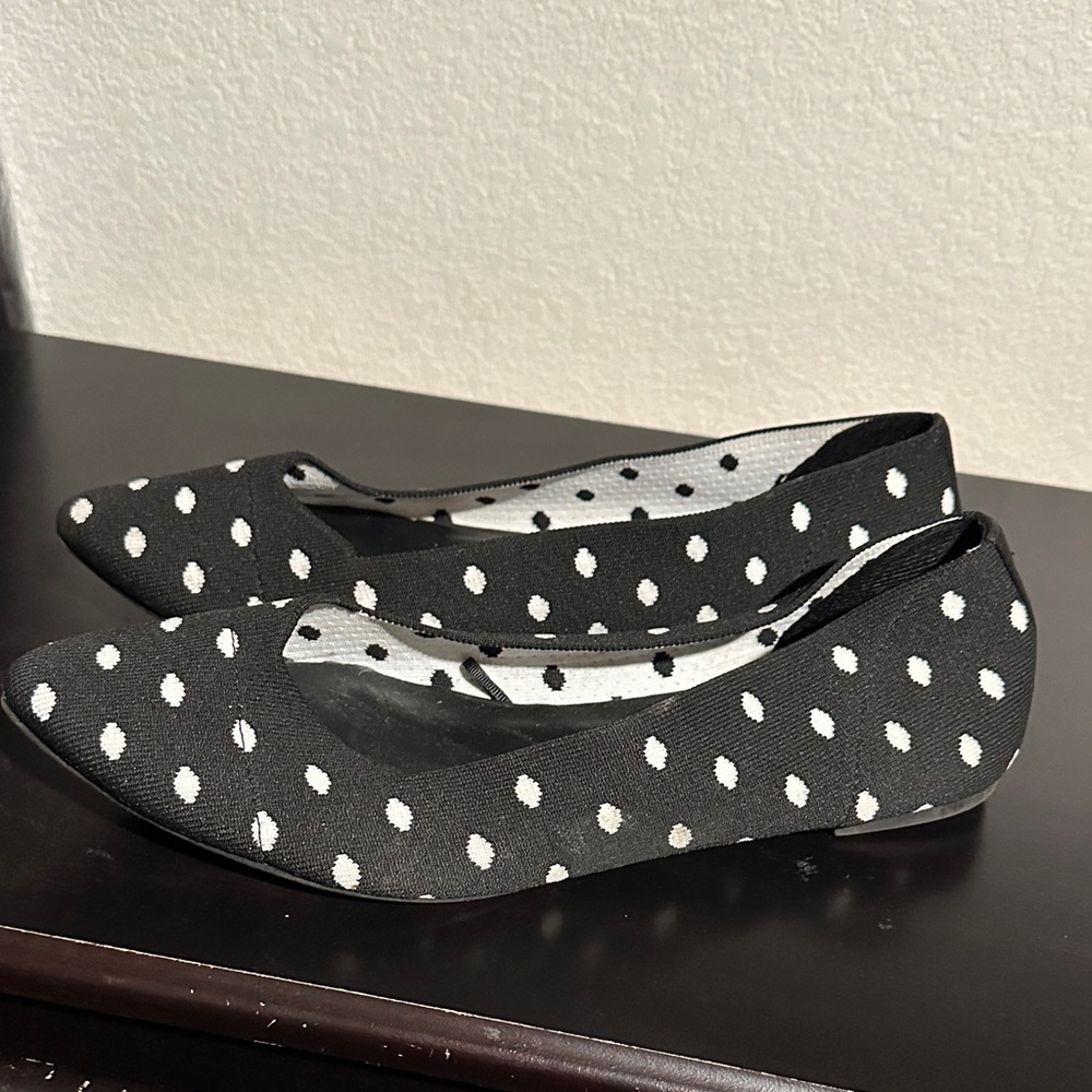 Torrid Black and White Polka Dot Flats